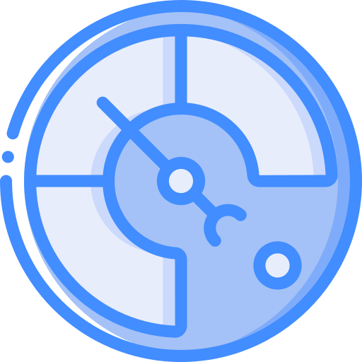 Gauge Basic Miscellany Blue Icon