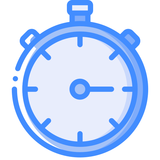 Stopwatch Basic Miscellany Blue icon