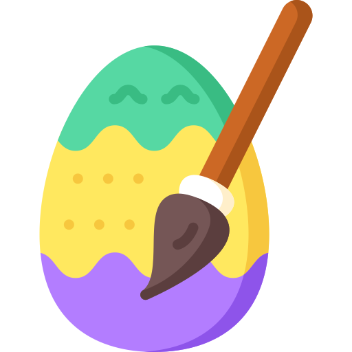 huevo de pascua icono gratis