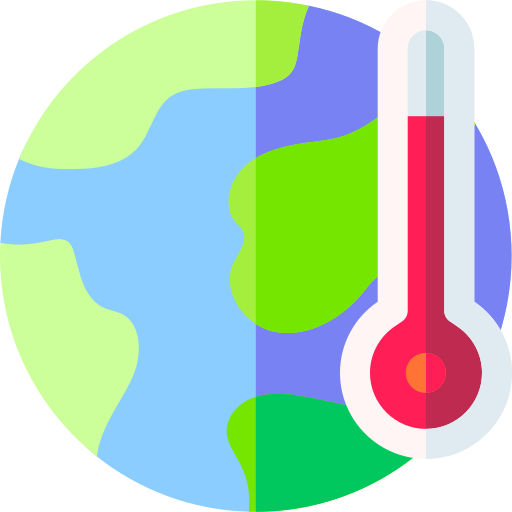 Global warming Basic Rounded Flat icon