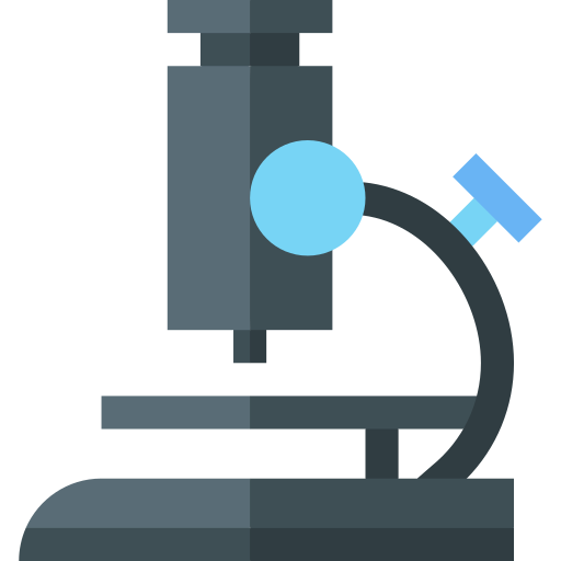 Microscope Basic Straight Flat icon