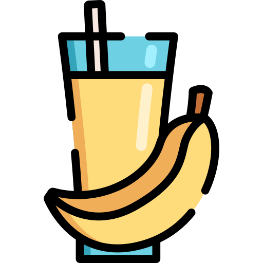 suco de banana grátis ícone suco de banana grátis ícone