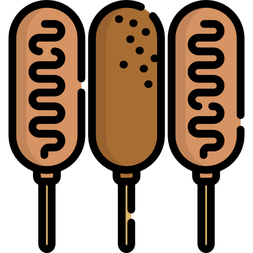 corndog icono gratis