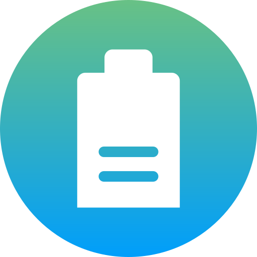 demi-batterie Icône gratuit