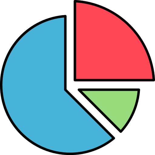 gráfico circular icono gratis