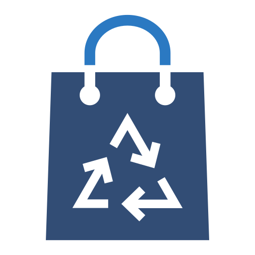 Zero waste Generic Blue icon