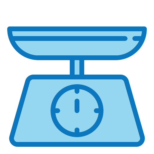 Food scale Generic Blue icon