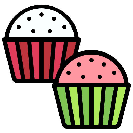 Cupcake Generic Outline Color icon