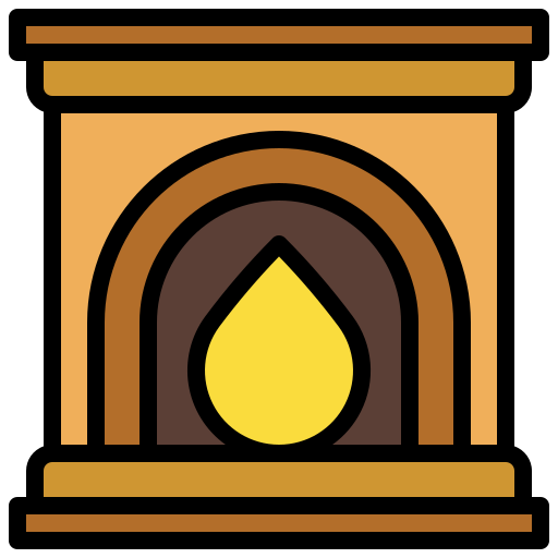 Fireplace free icon Fireplace free icon