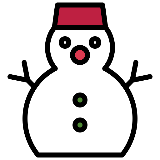 Snowman Generic Outline Color Icon