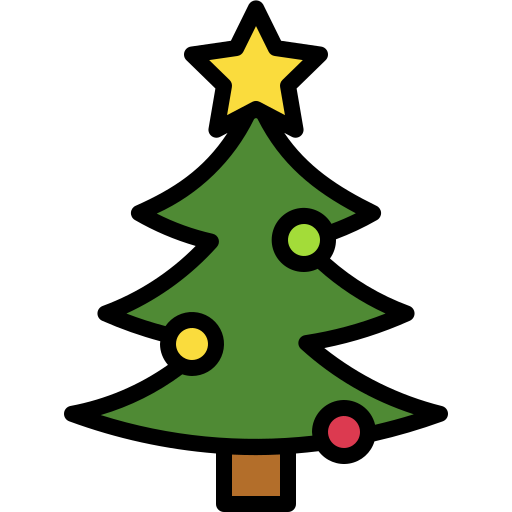 árbol de navidad icono gratis