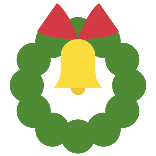 corona de navidad icono gratis