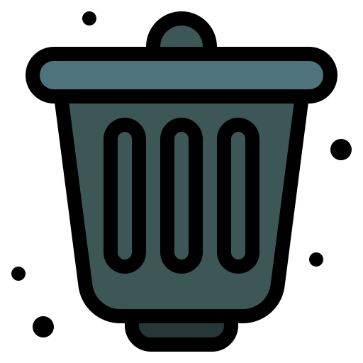 contenedor de basura icono gratis