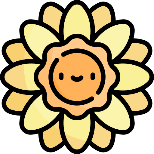 Flower Kawaii Lineal color icon