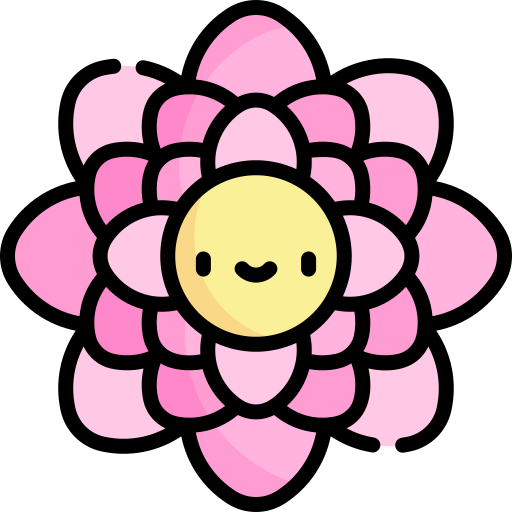 Flower Kawaii Lineal Color Icon