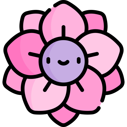 Flower Kawaii Lineal color icon