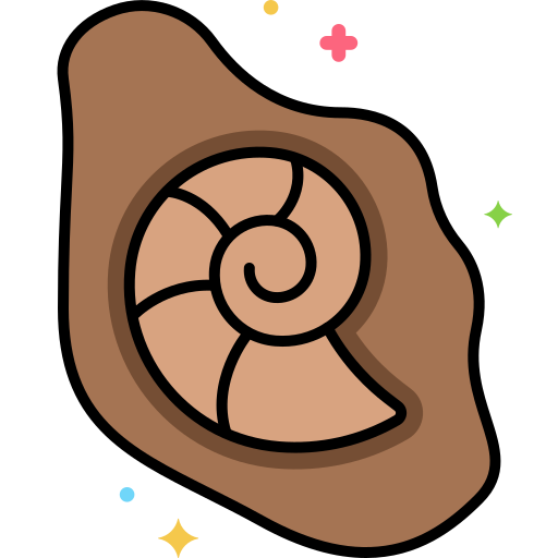 Fossil Flaticons Lineal Color icon