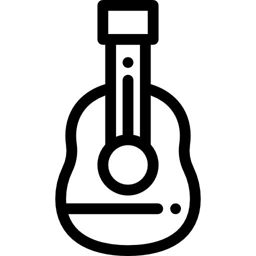 Guitar Detailed Rounded Lineal icon