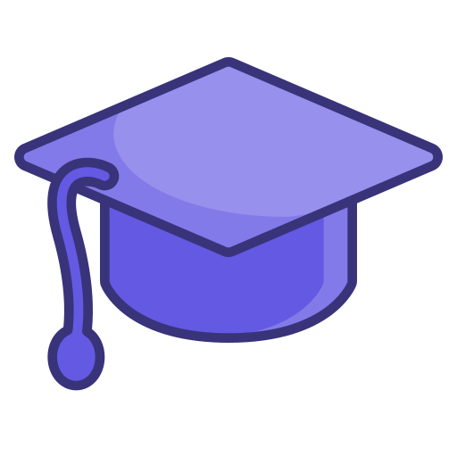 sombrero de graduacion icono gratis