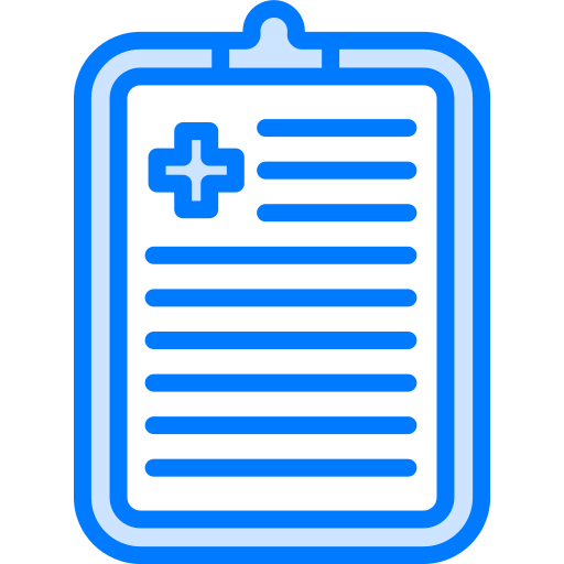 informe médico icono gratis