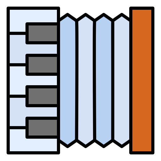 Accordion Generic Outline Color Icon