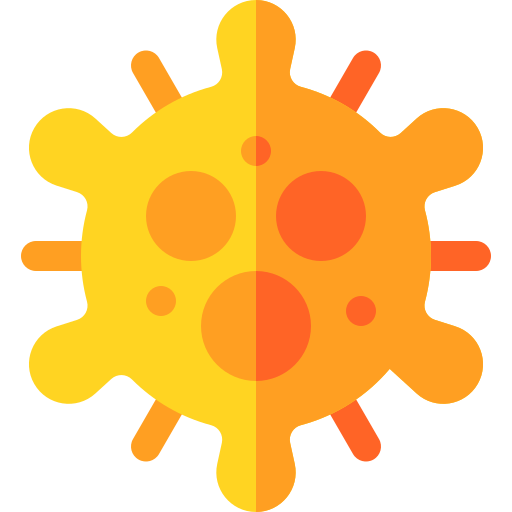 Bacteria free icon