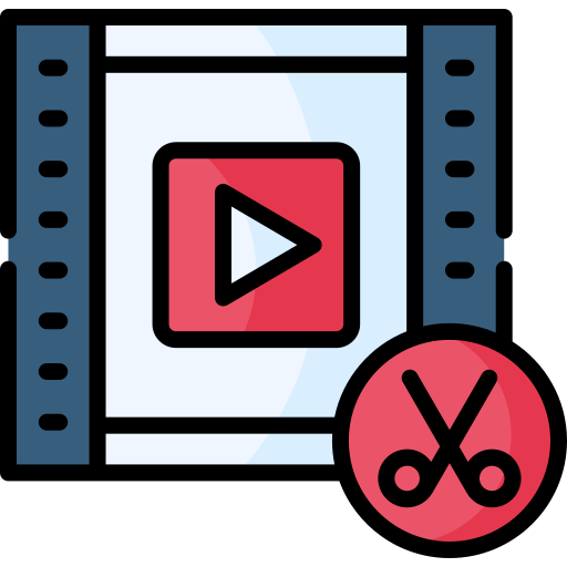 Video editing Special Lineal color icon