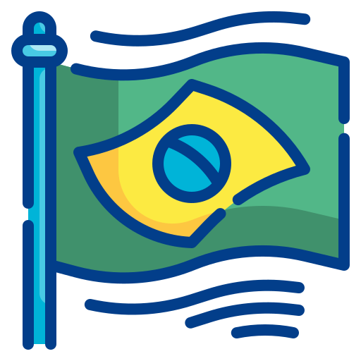 bandera de brasil icono gratis