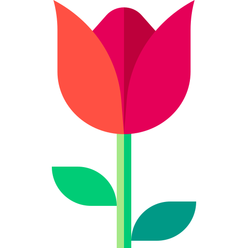 Tulip Basic Straight Flat icon