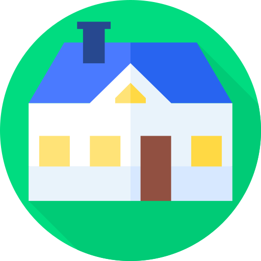 House Flat Circular Flat icon