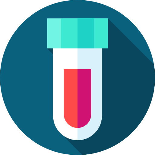 Blood sample Flat Circular Flat icon