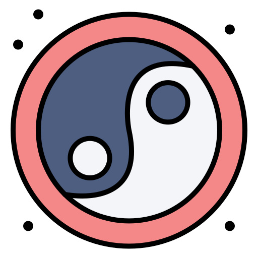 yin yang icono gratis