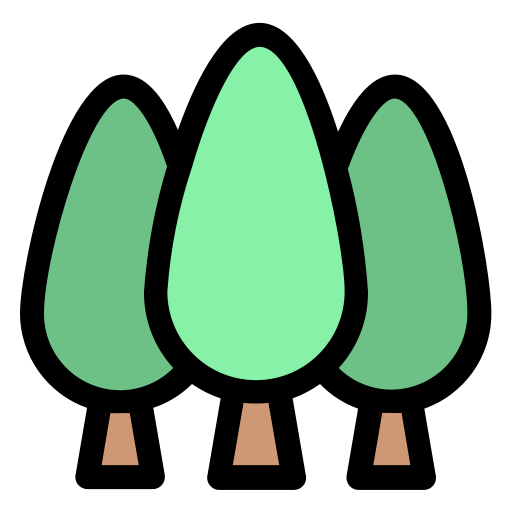 Trees Generic Outline Color icon