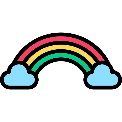 arco iris icono gratis