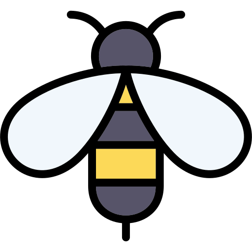 Bee Generic Outline Color icon