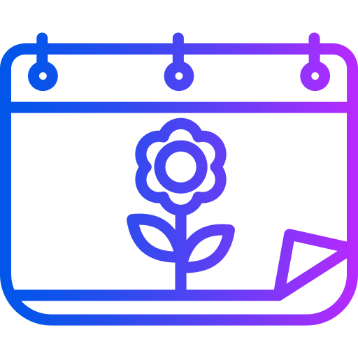 calendario de primavera icono gratis