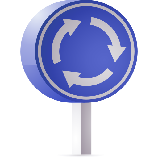 Roundabout free icon