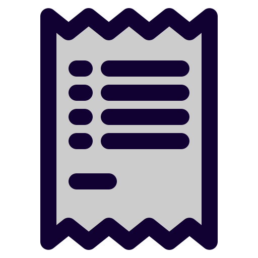 Receipt free icon Receipt free icon