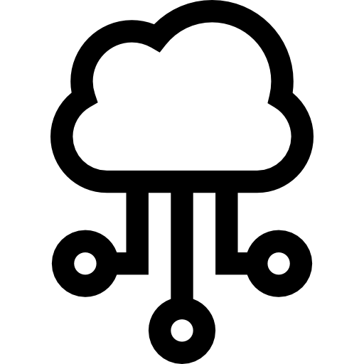 computación en la nube icono gratis