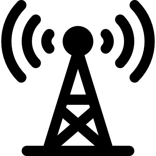 Antenna Basic Rounded Filled icon