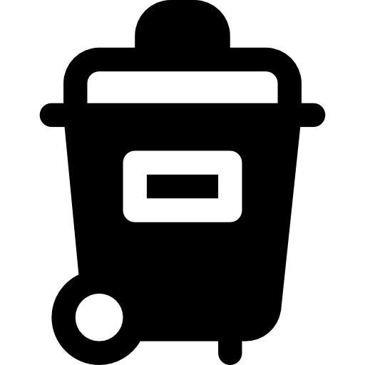 Bin Basic Rounded Filled Icon