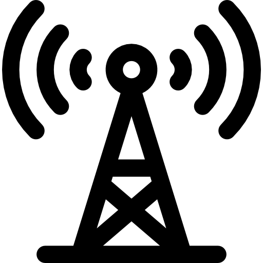 Antenna Basic Rounded Lineal icon