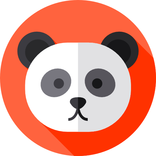Panda Flat Circular Flat icon