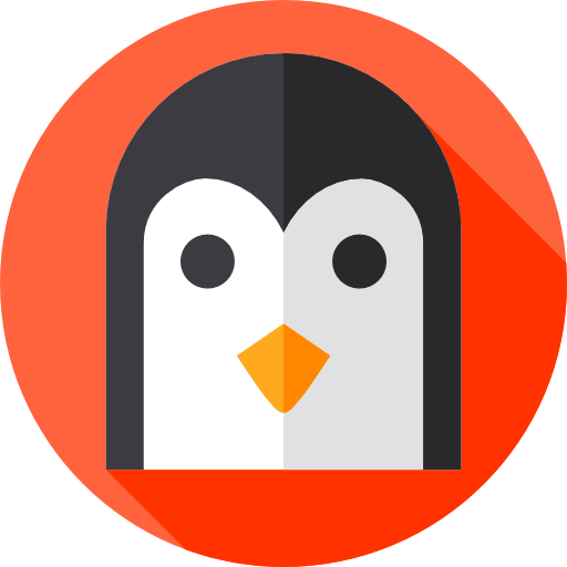 Penguin Flat Circular Flat icon