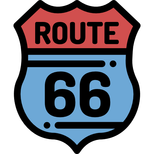 ruta 66 icono gratis