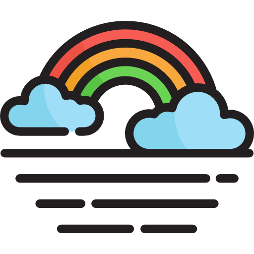 arco iris icono gratis