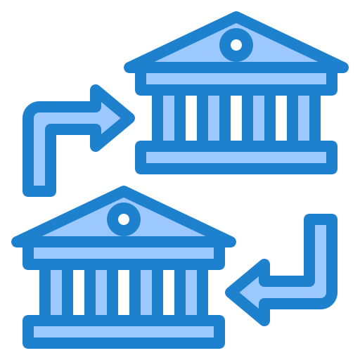 Transferência bancária - ícones de negócios e finanças grátis