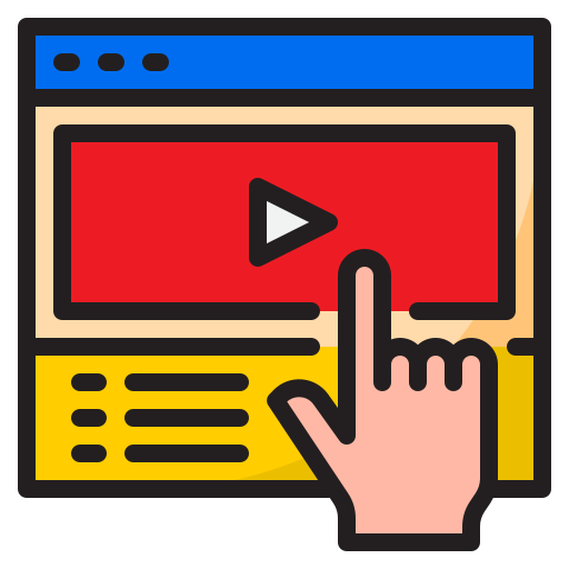 lecteur vidéo Icône gratuit