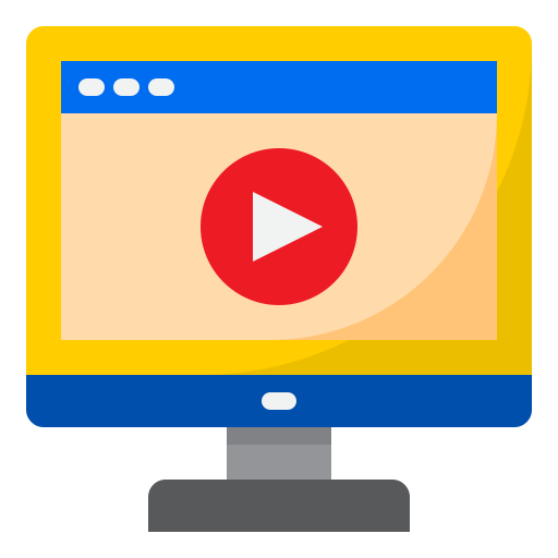 reproductor de video icono gratis