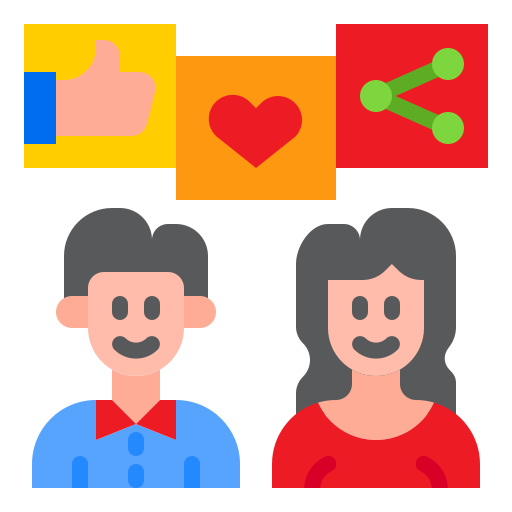 redes sociales icono gratis